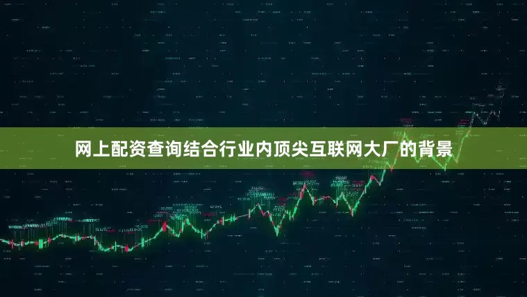 网上配资查询结合行业内顶尖互联网大厂的背景